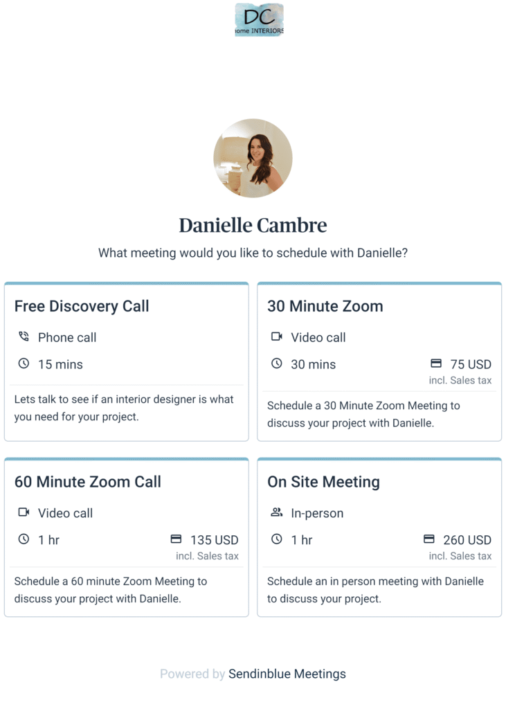 Call booking page optimized for conversions